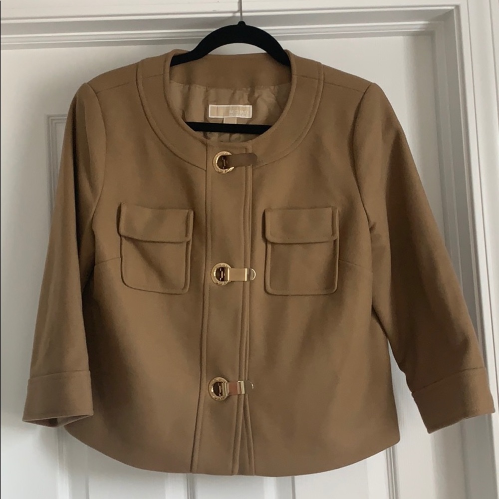 Michael Kors Camel clasp coat